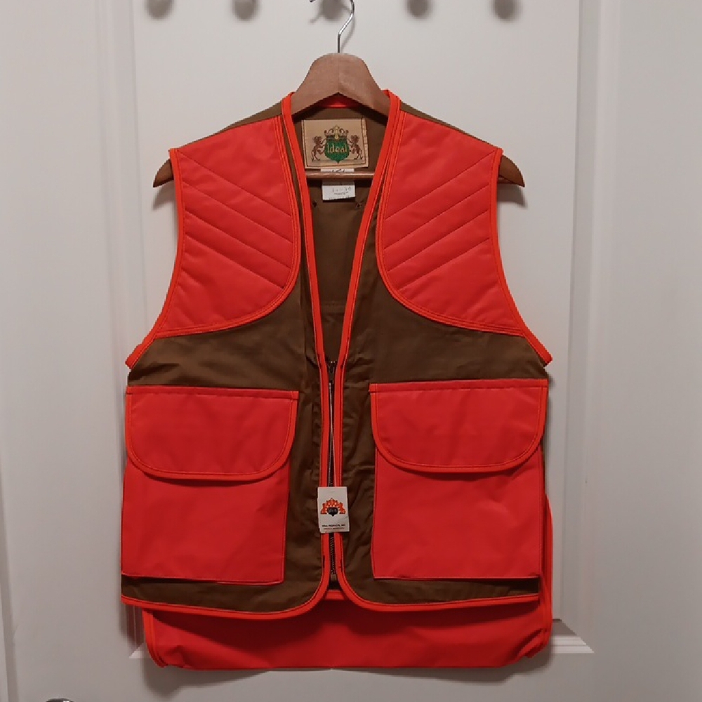 LAST CHANCE! Vintage Ideal Blaze Orange Hunting Vest